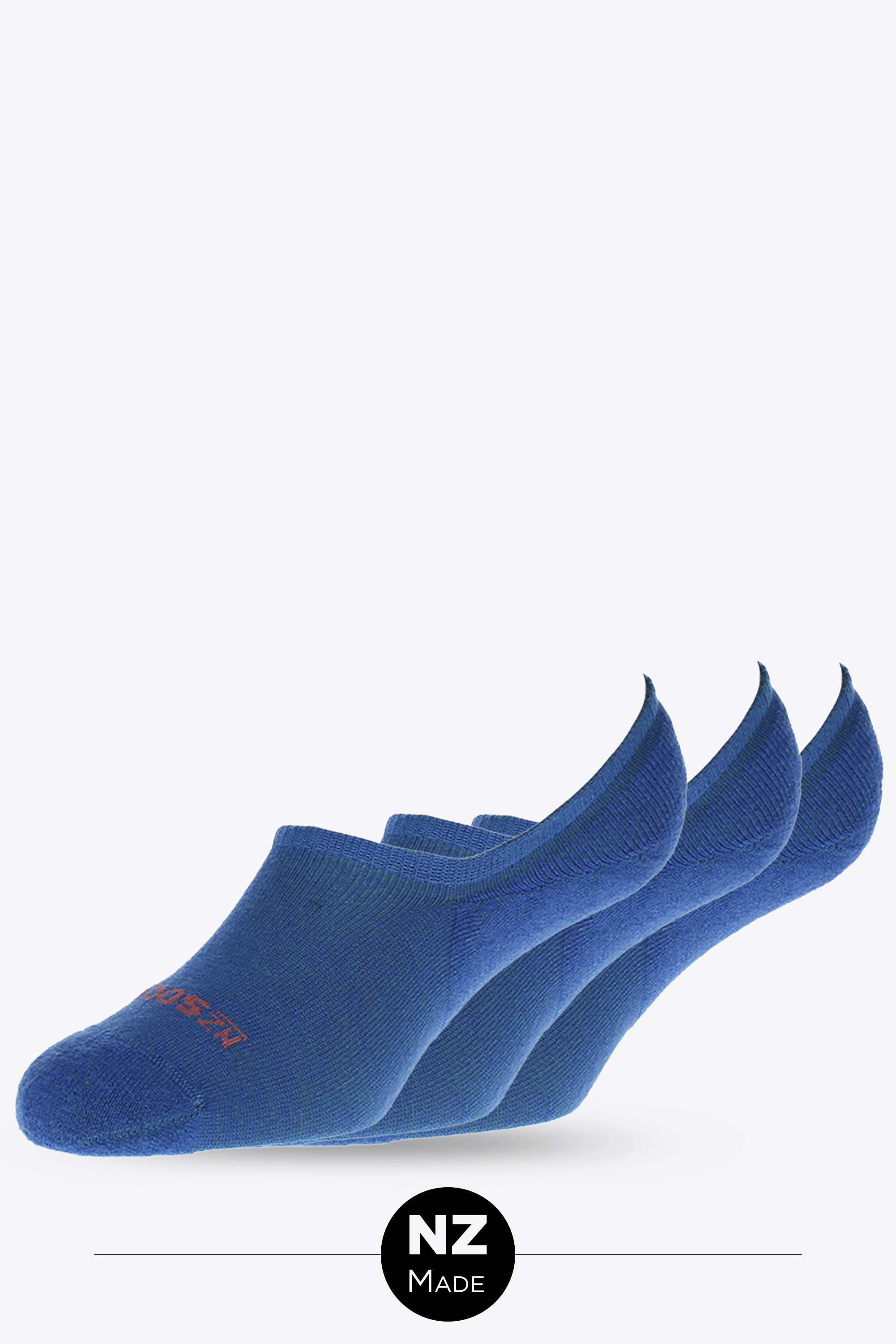 Cushion H&T Nuyarn Sneaker Sock 3Pk - sporty blue